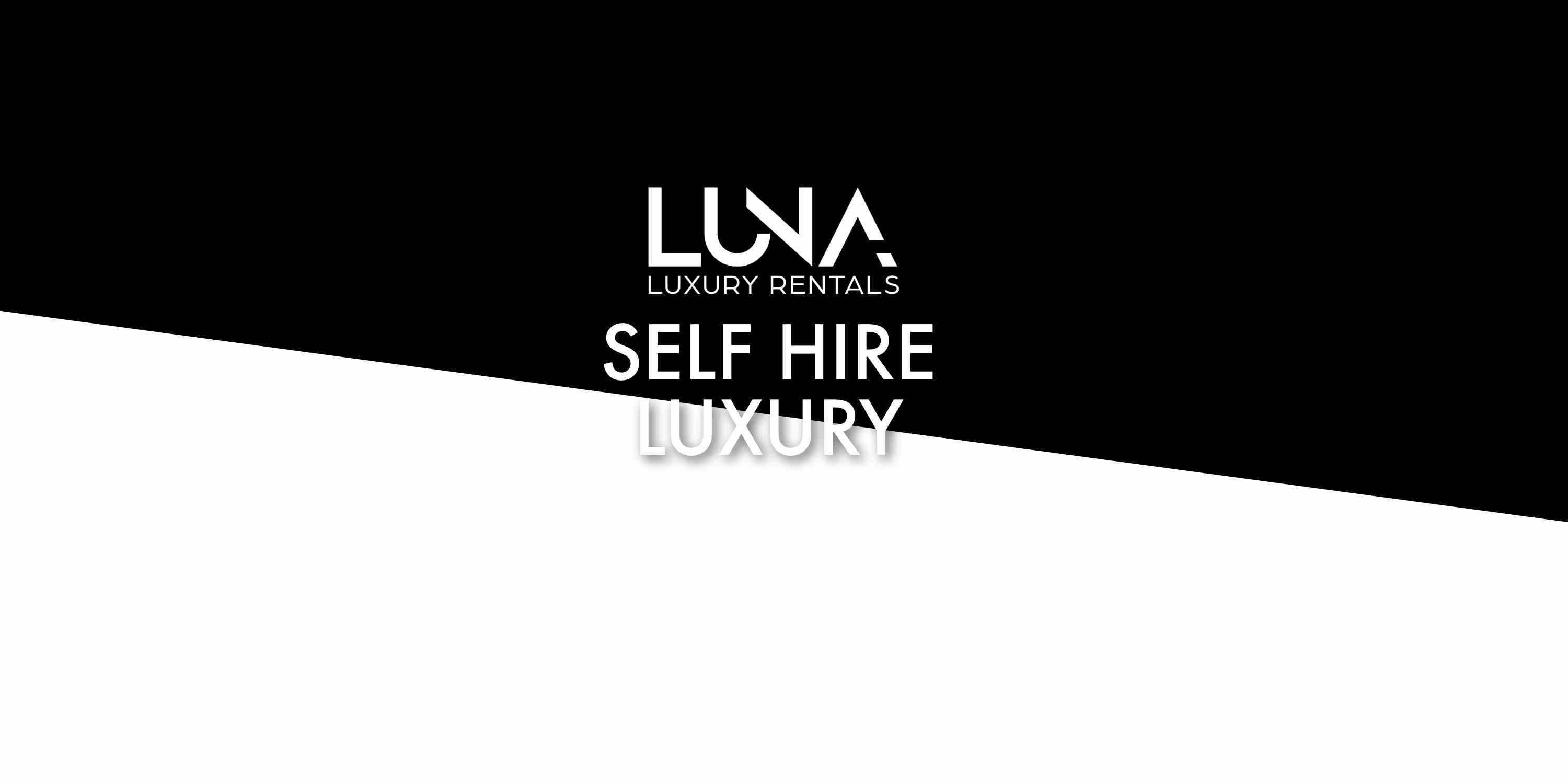 Black and White Luna Luxury Rentals logo