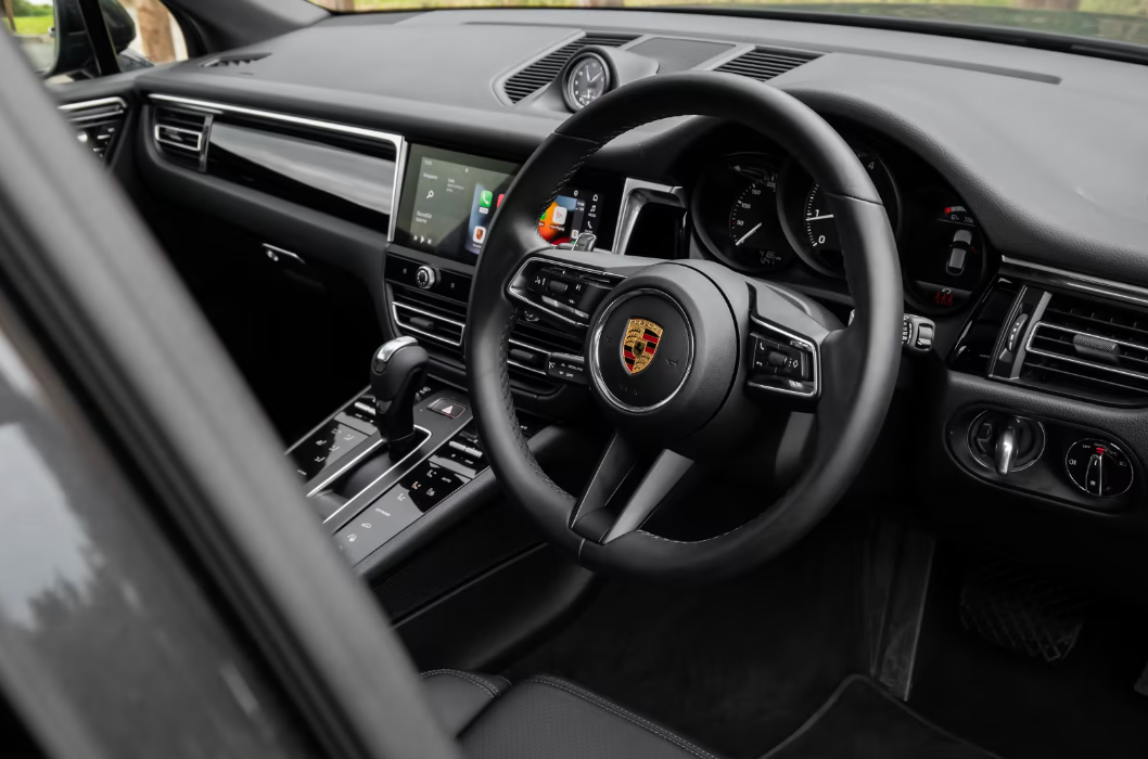 Dashboard View of a Porsche Macan
